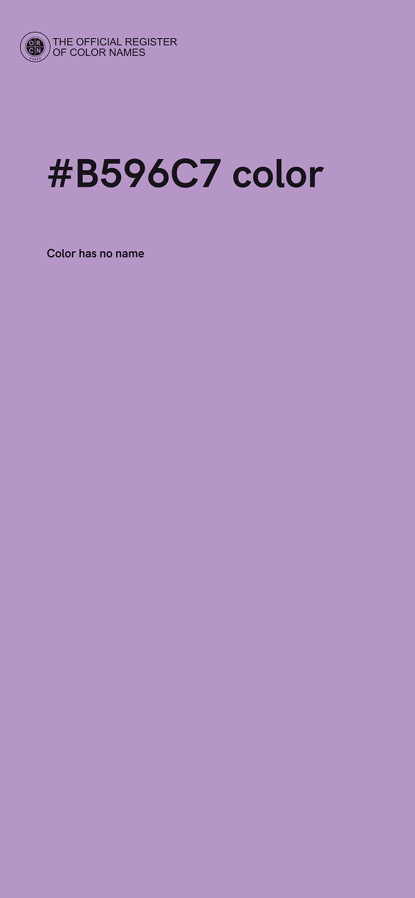 #B596C7 color image
