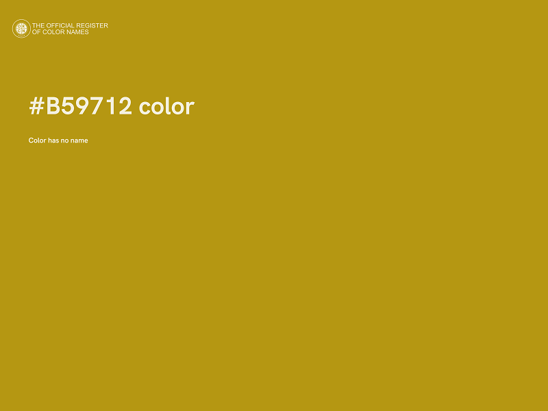 #B59712 color image