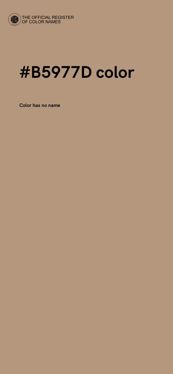#B5977D color image