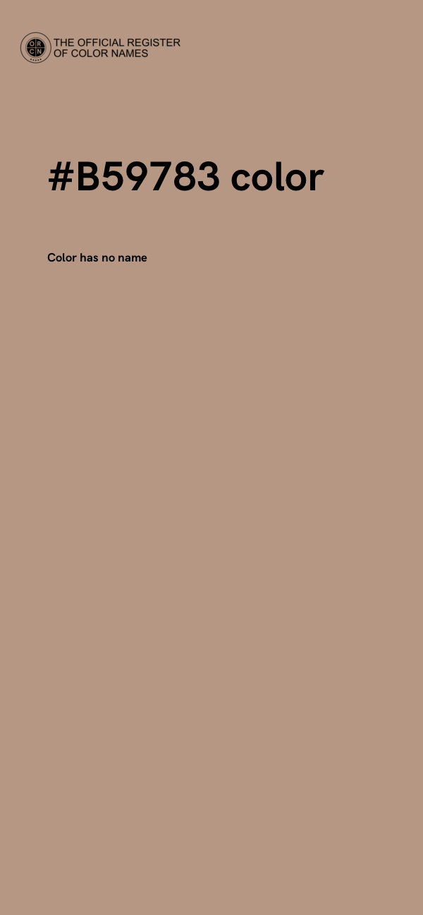 #B59783 color image
