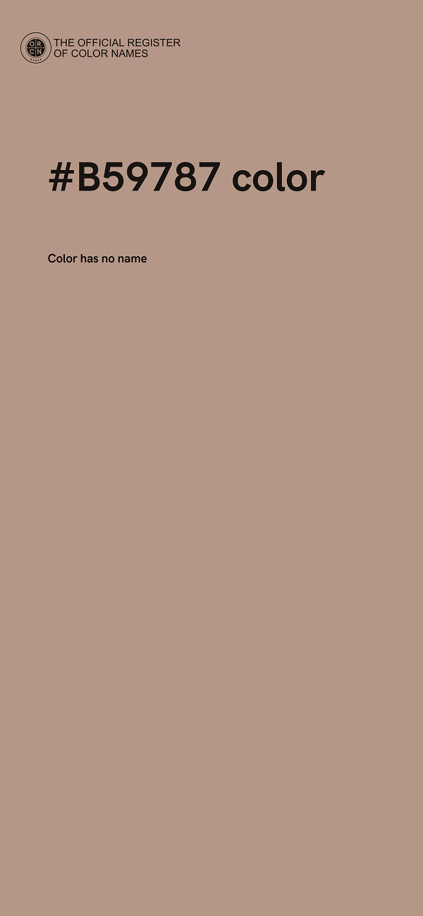 #B59787 color image