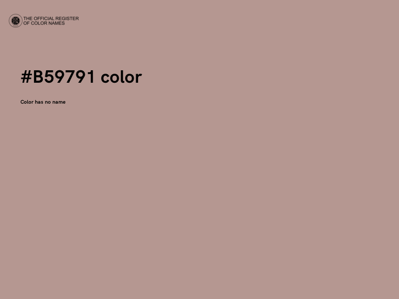#B59791 color image