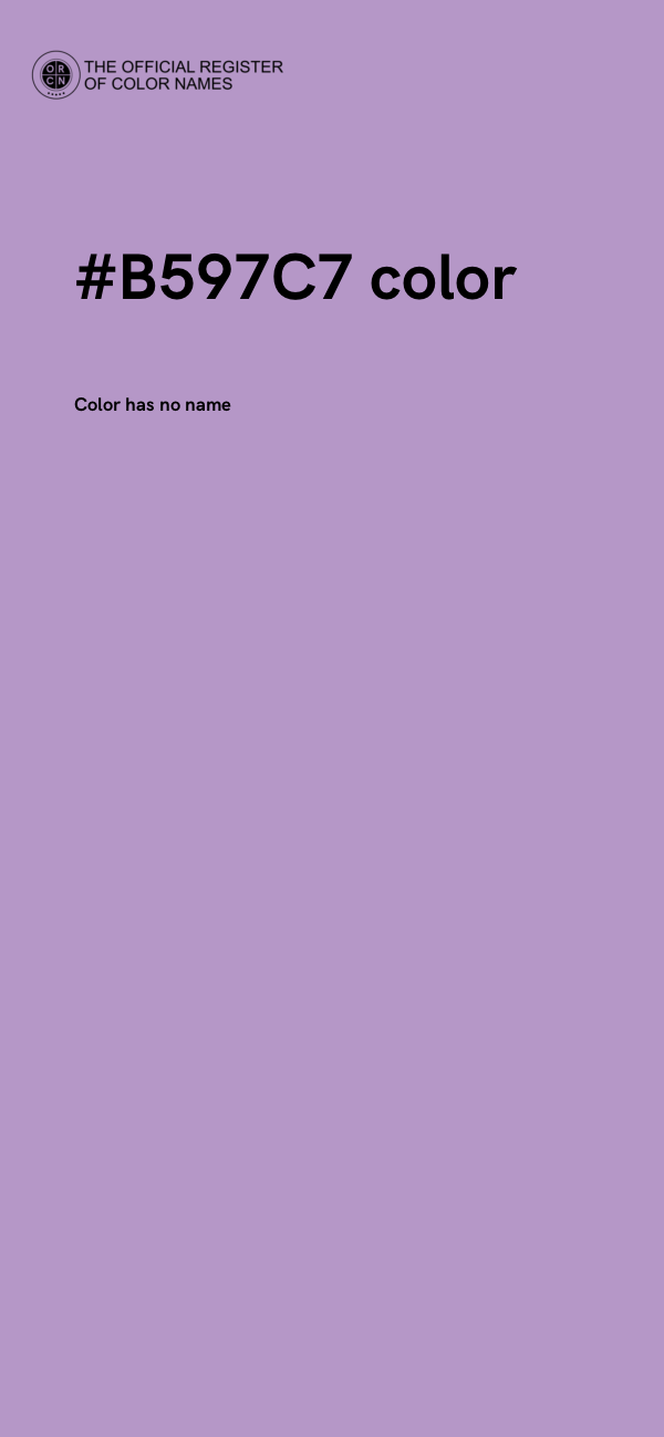 #B597C7 color image