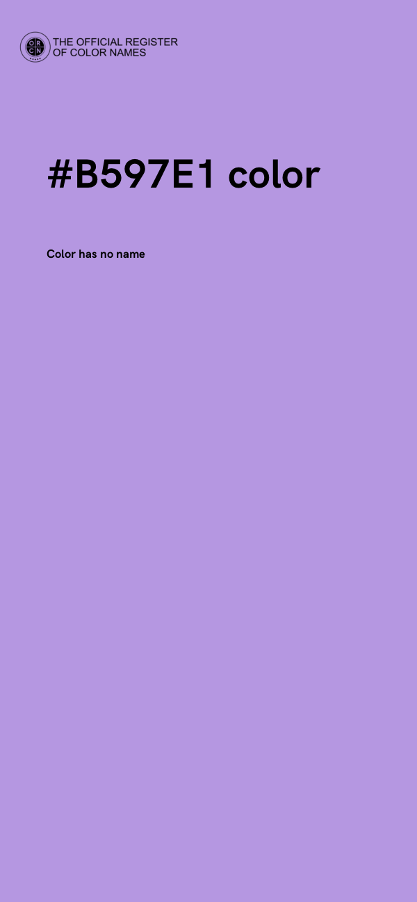 #B597E1 color image