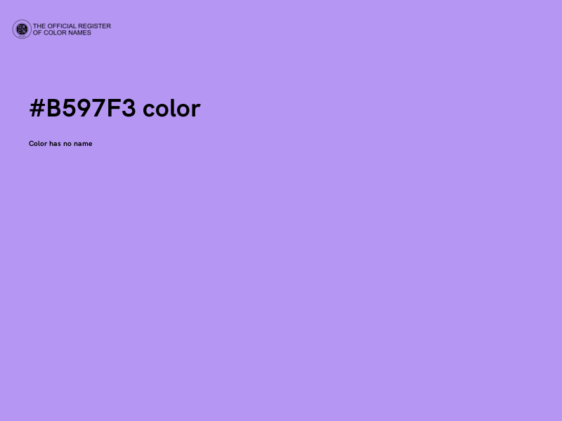 #B597F3 color image