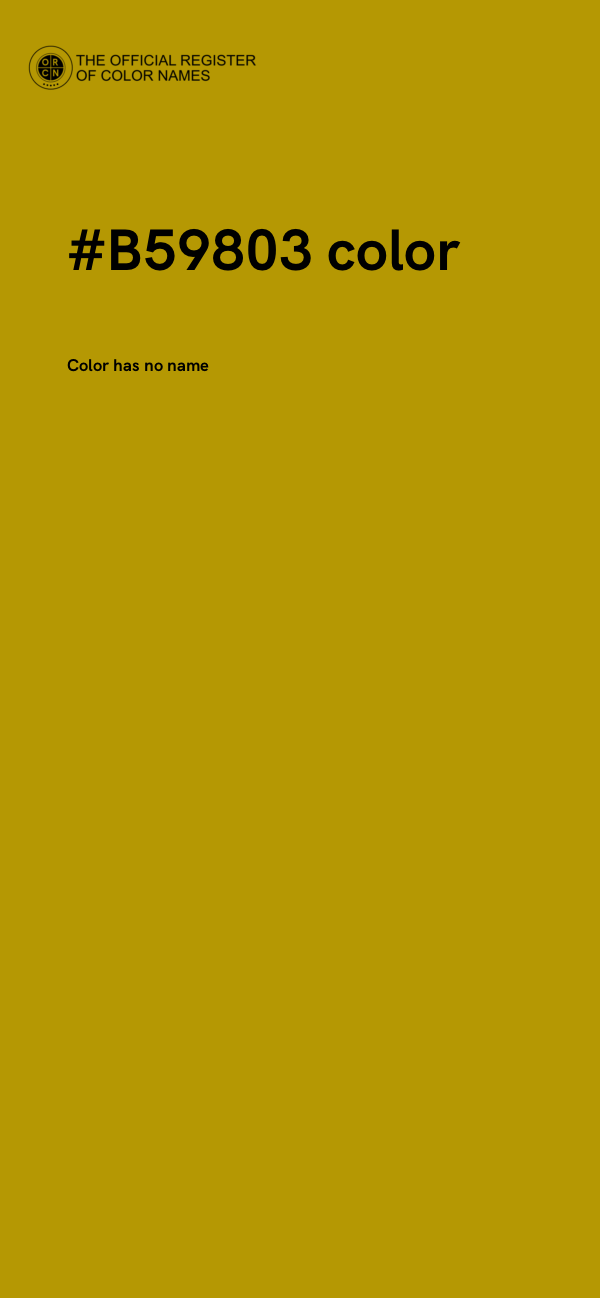#B59803 color image