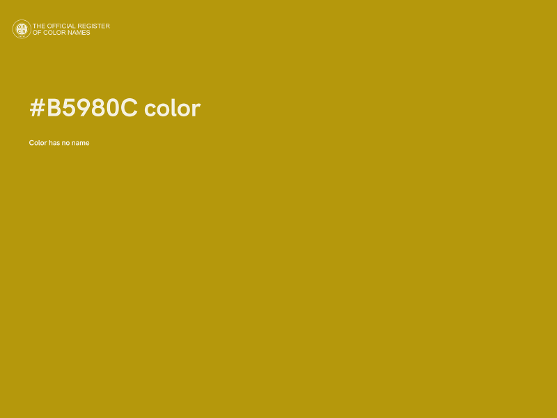 #B5980C color image