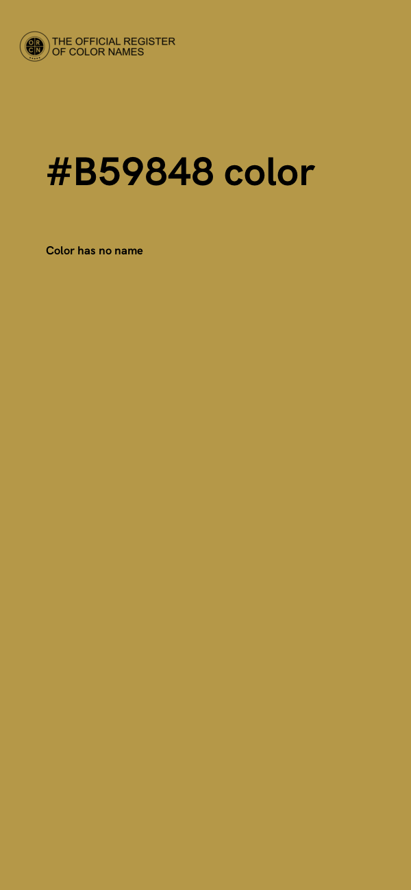 #B59848 color image