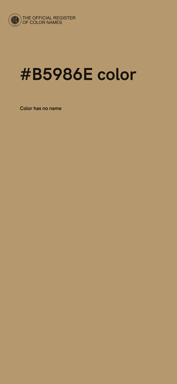 #B5986E color image