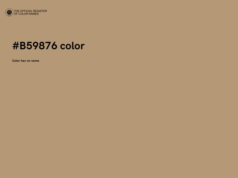 #B59876 color image