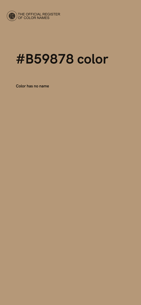 #B59878 color image
