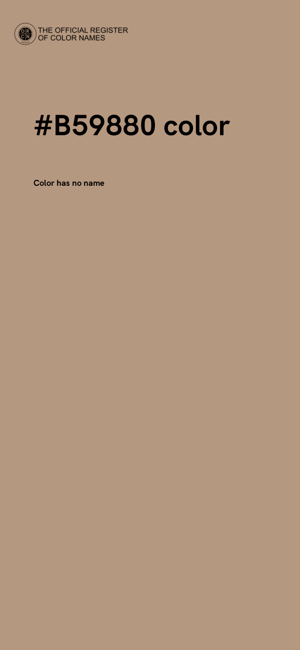 #B59880 color image