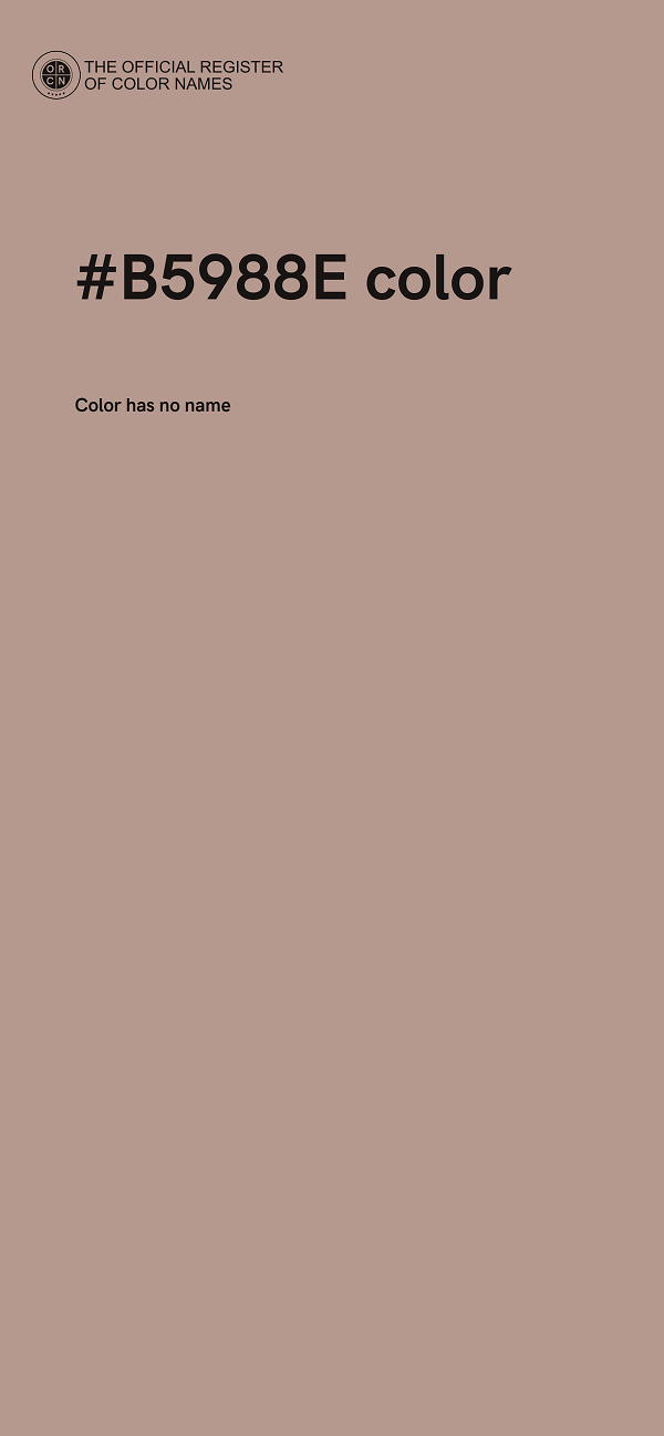 #B5988E color image