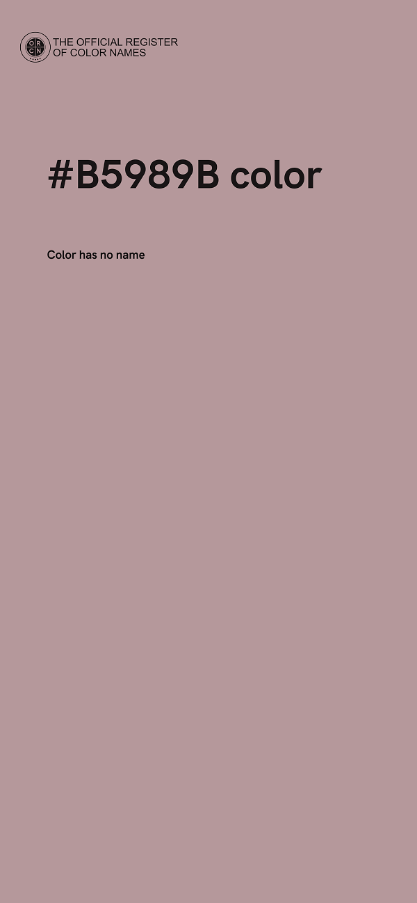 #B5989B color image