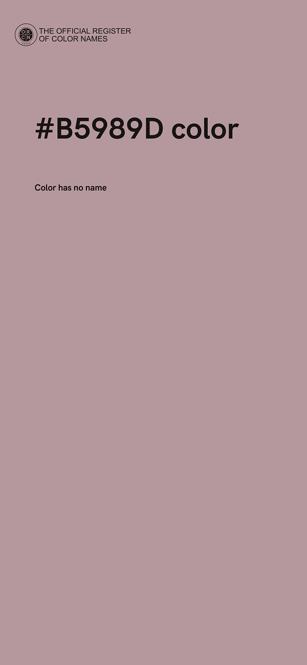 #B5989D color image