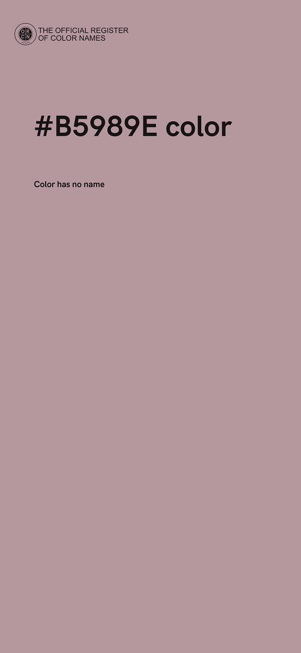 #B5989E color image