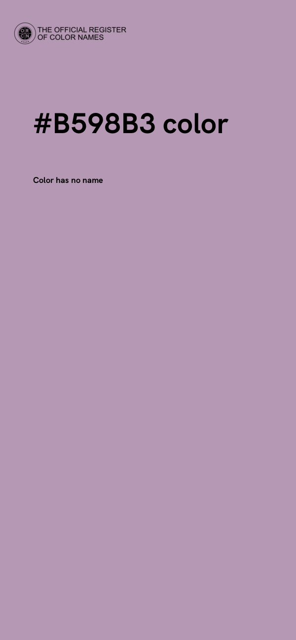 #B598B3 color image