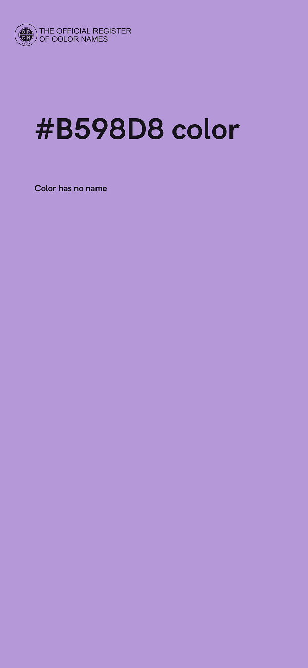 #B598D8 color image