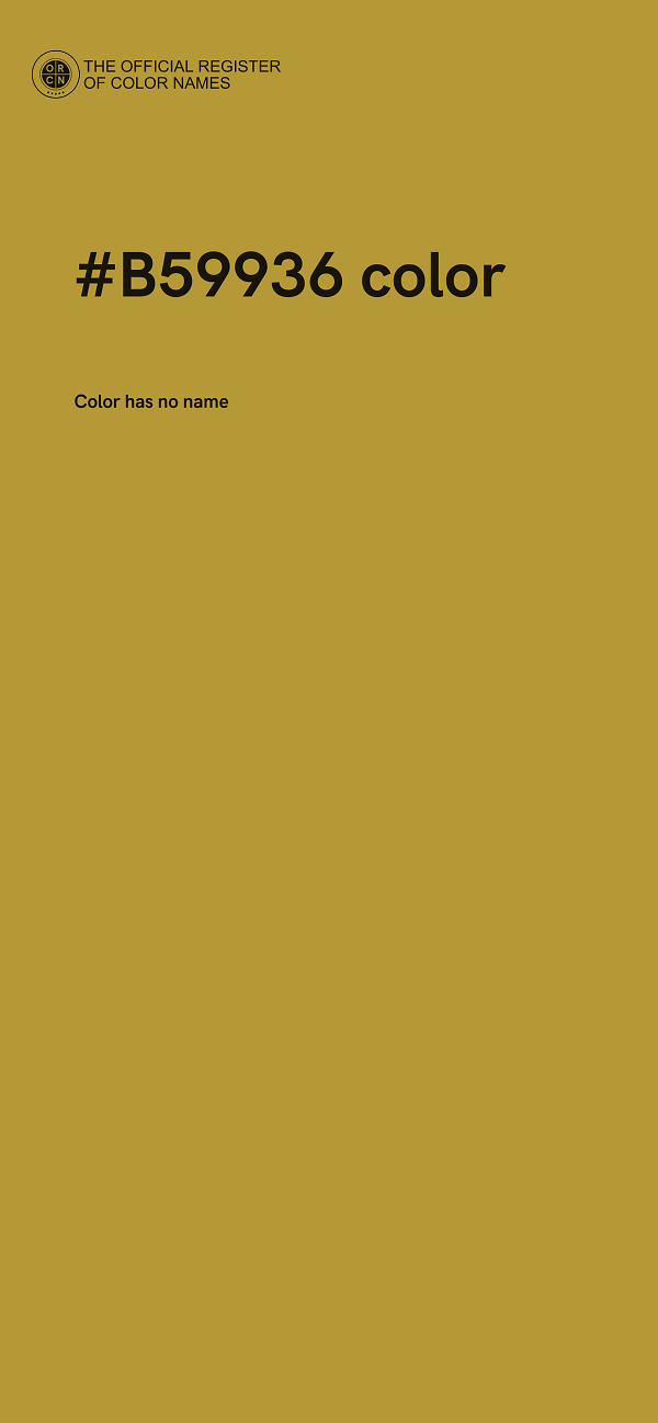 #B59936 color image