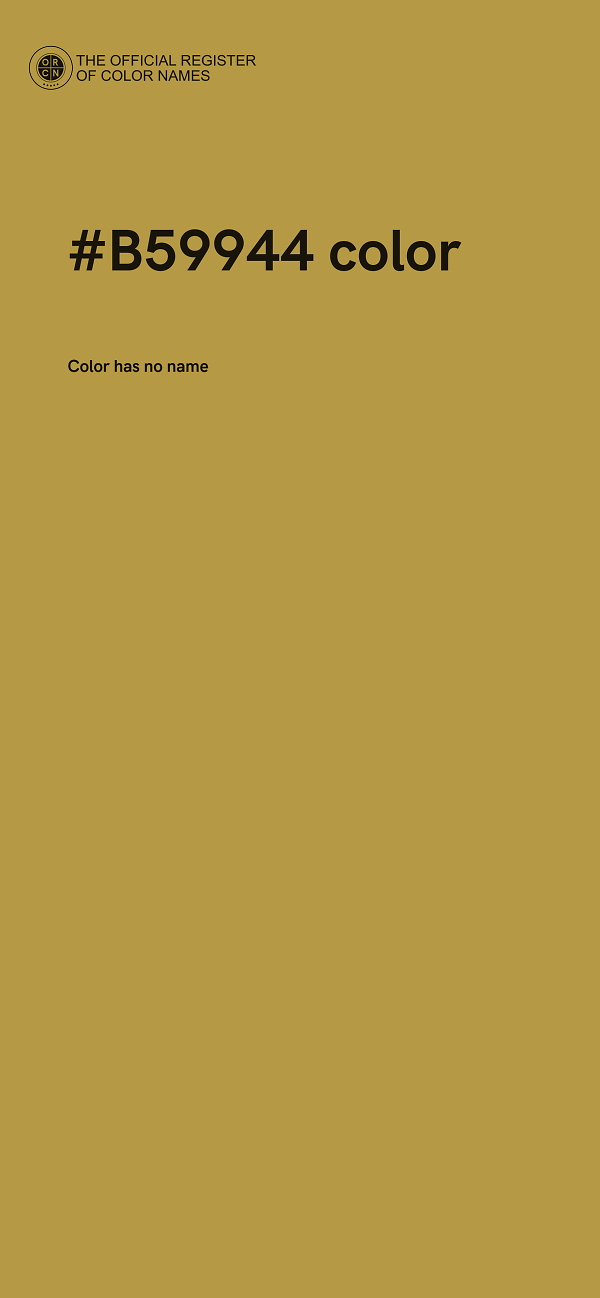 #B59944 color image
