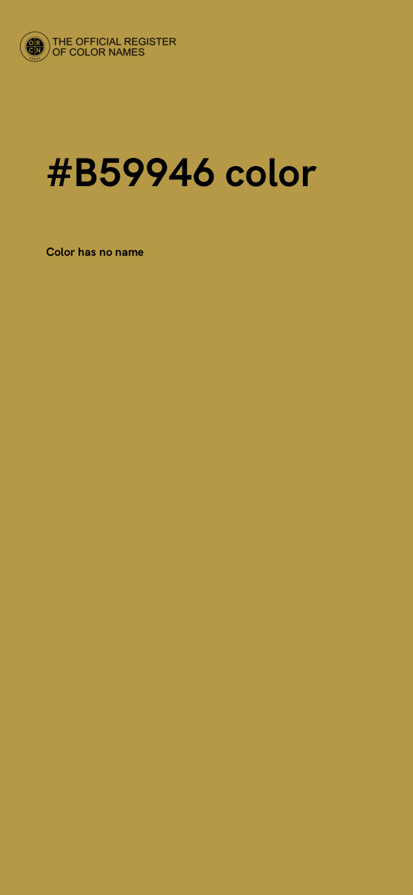 #B59946 color image
