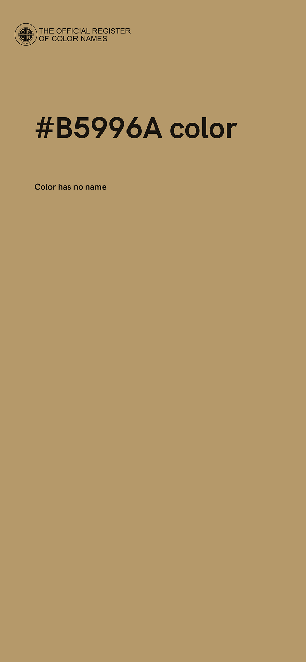 #B5996A color image