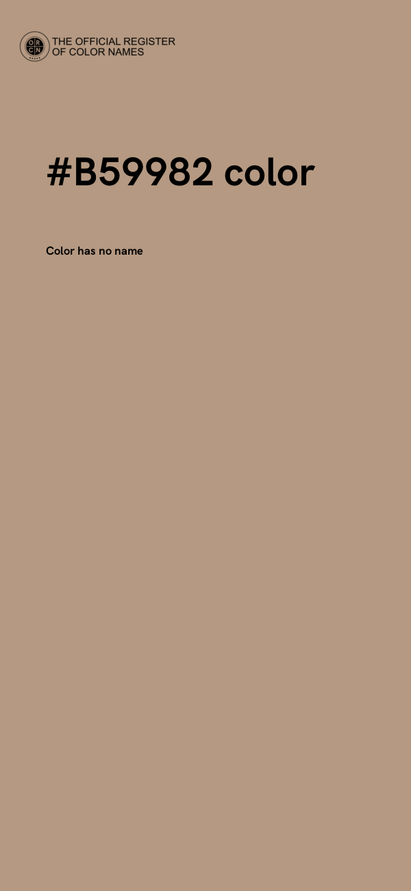 #B59982 color image