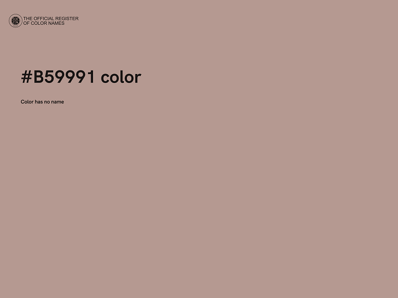 #B59991 color image