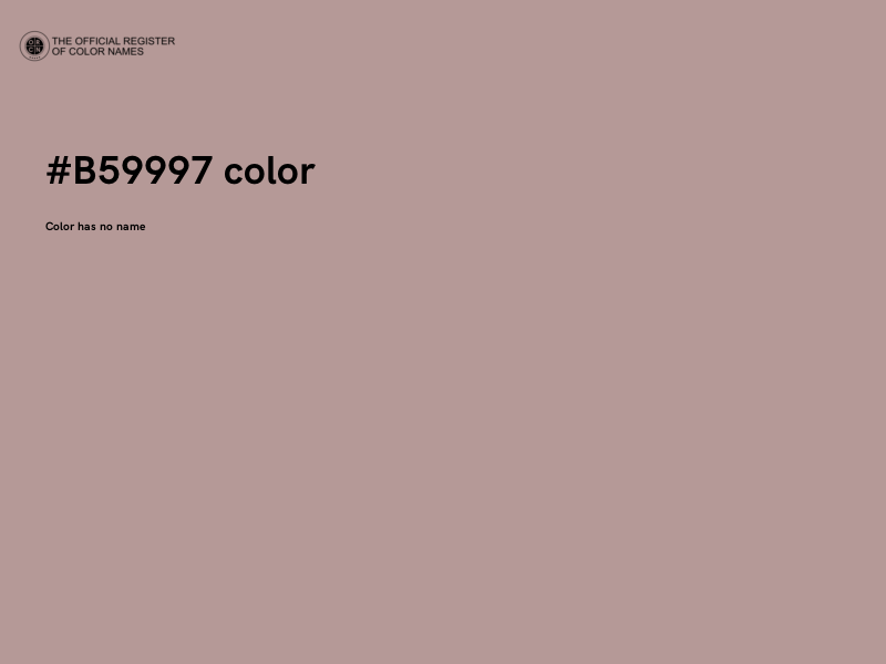 #B59997 color image