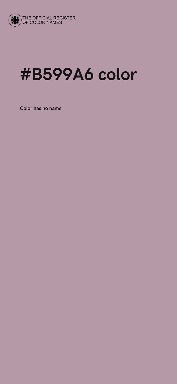 #B599A6 color image