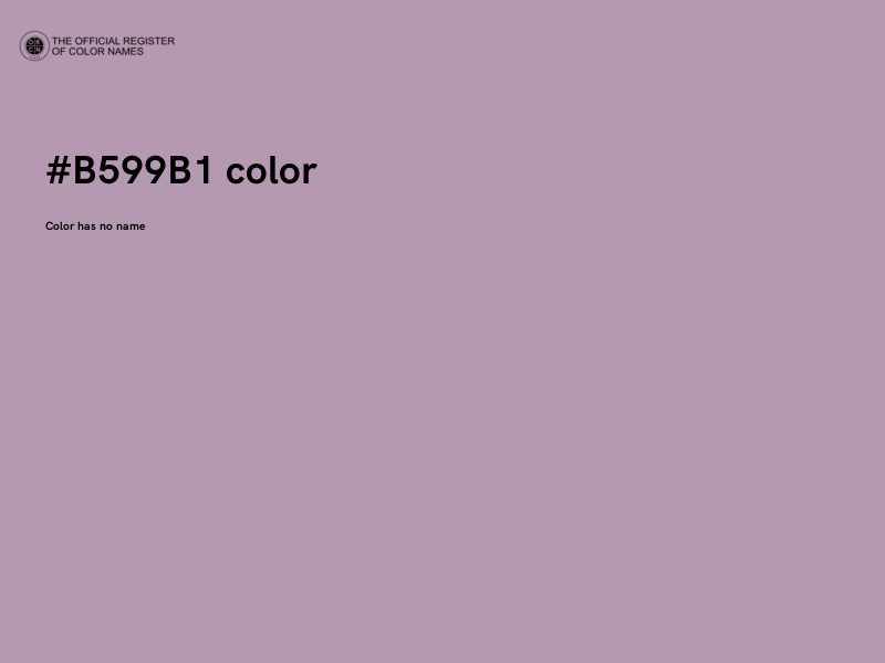 #B599B1 color image