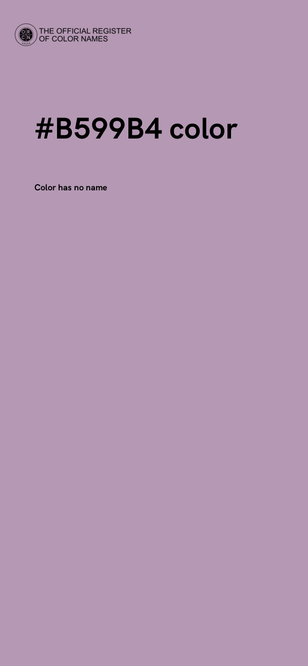 #B599B4 color image