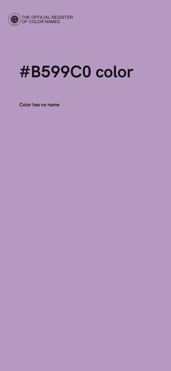 #B599C0 color image