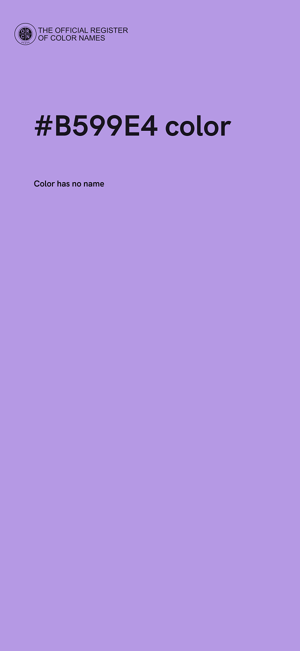 #B599E4 color image
