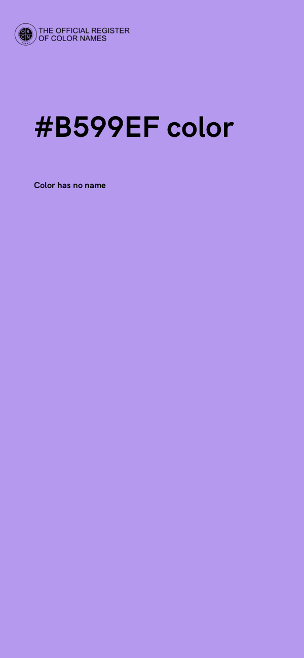 #B599EF color image