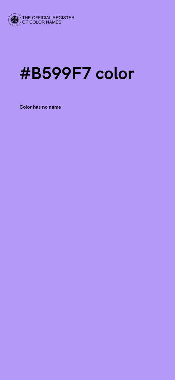 #B599F7 color image