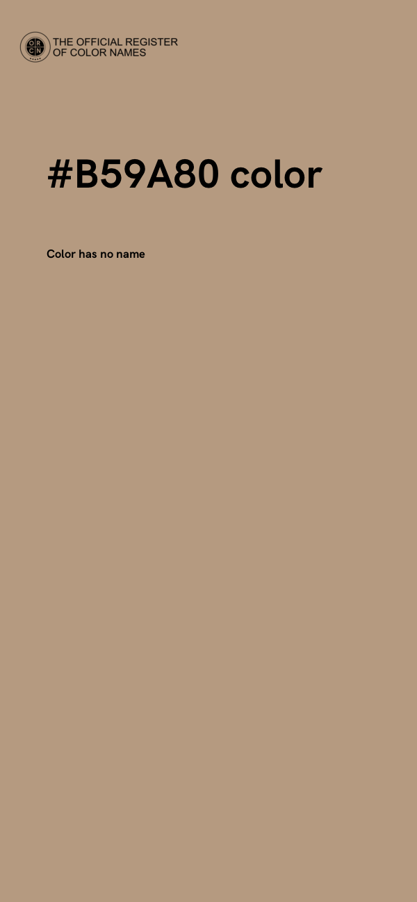 #B59A80 color image
