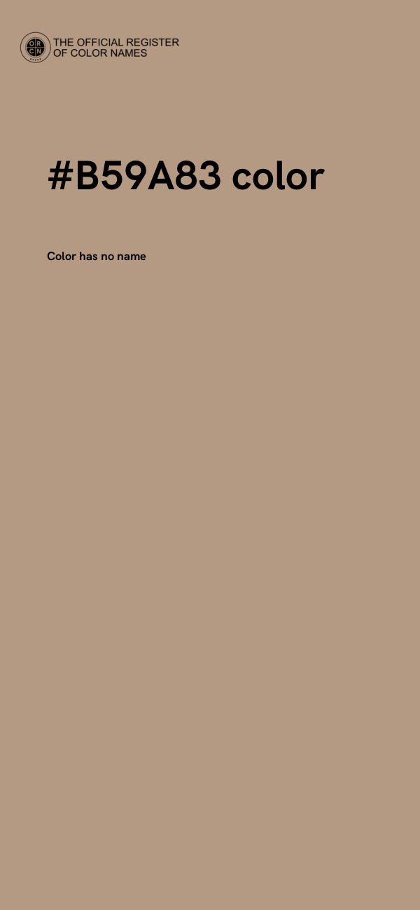 #B59A83 color image