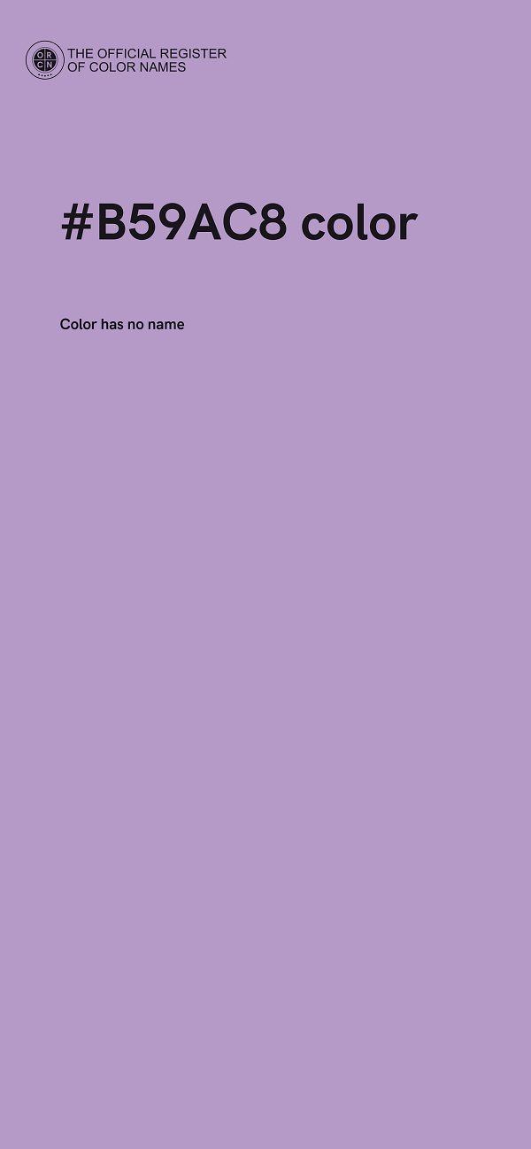 #B59AC8 color image
