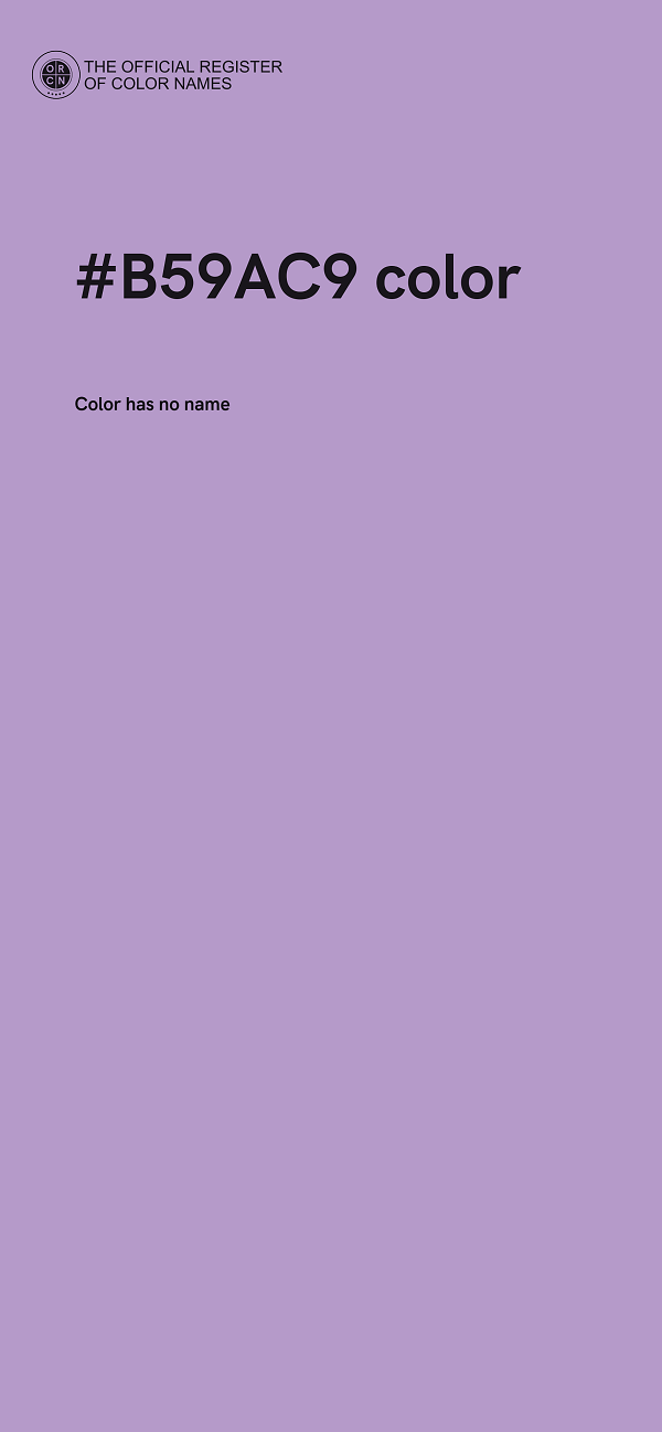 #B59AC9 color image