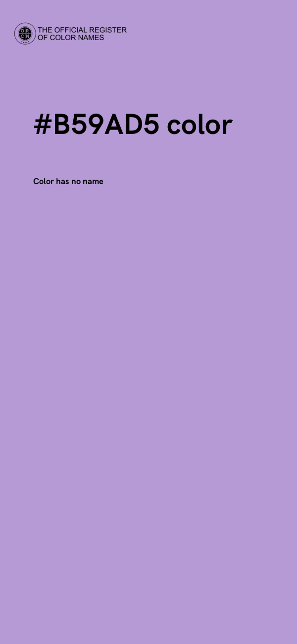 #B59AD5 color image