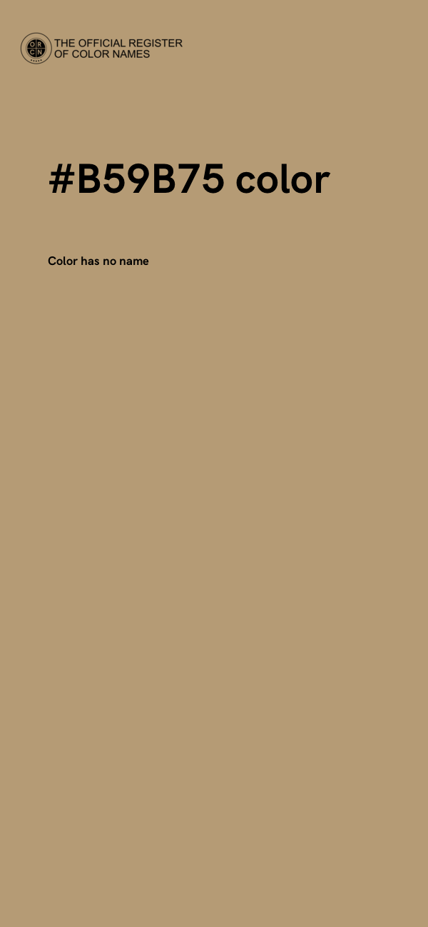 #B59B75 color image