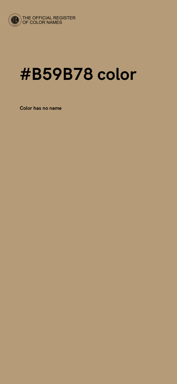 #B59B78 color image