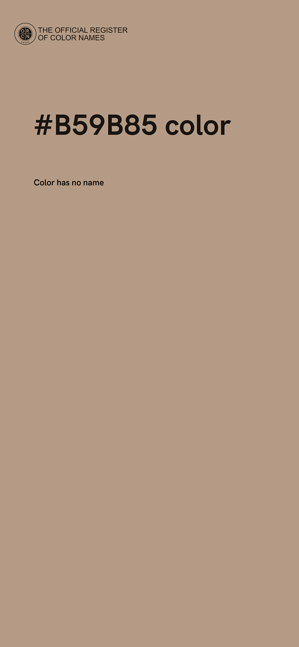#B59B85 color image