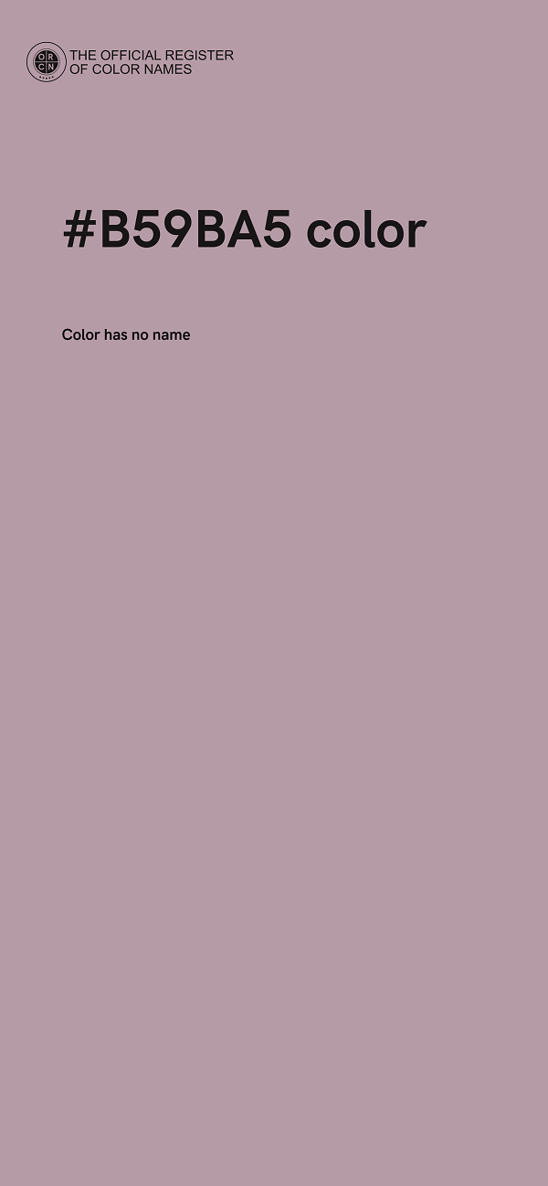 #B59BA5 color image