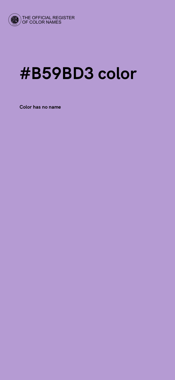 #B59BD3 color image