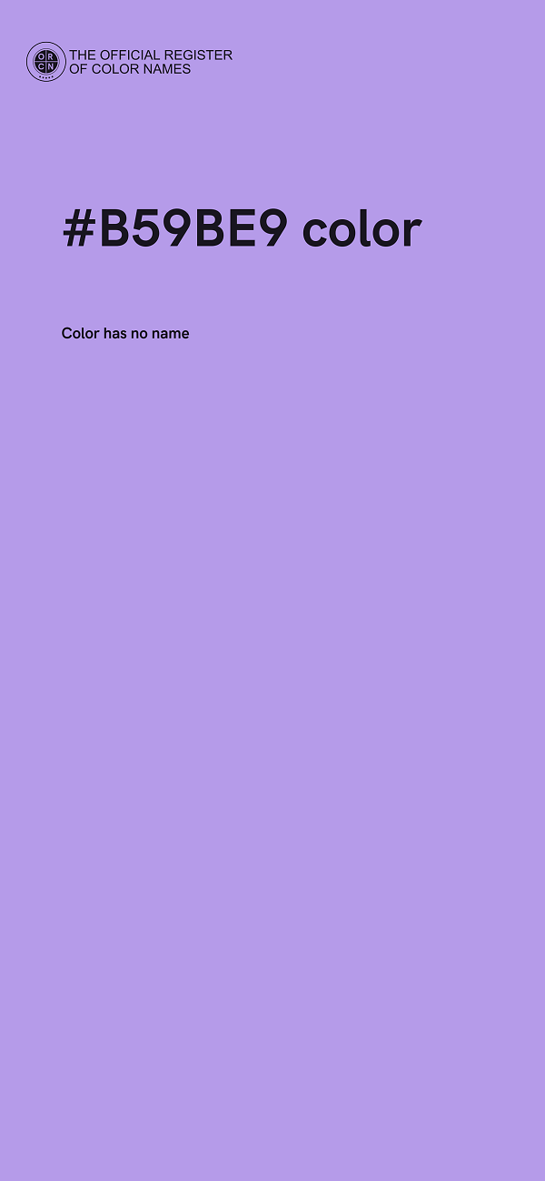#B59BE9 color image