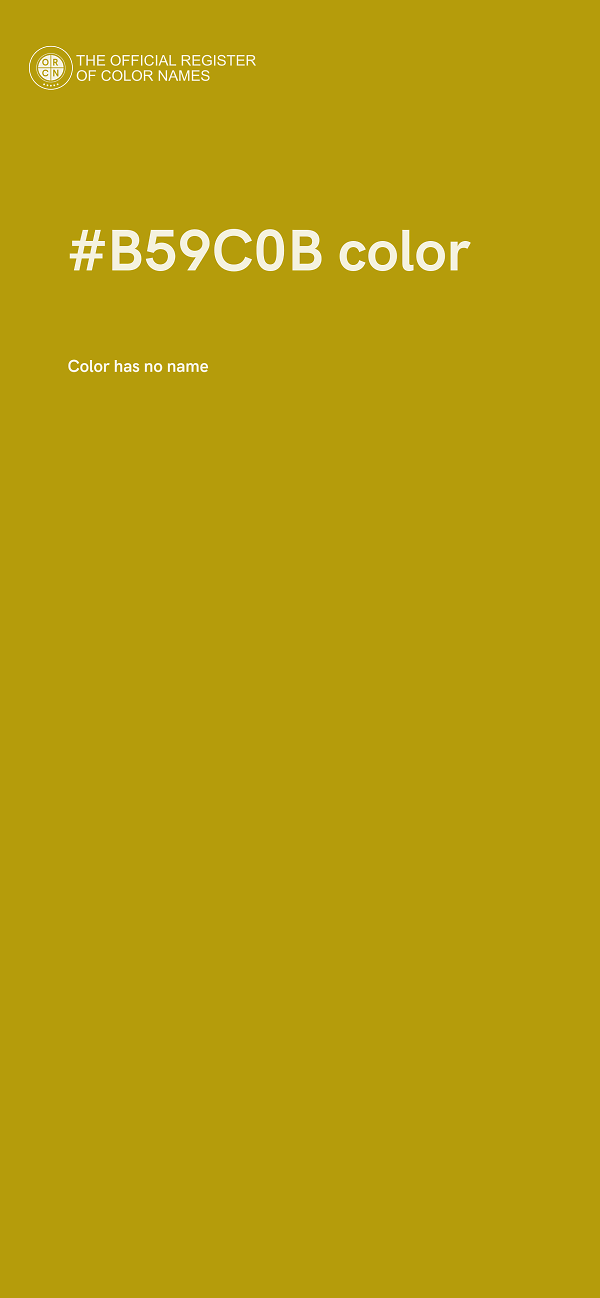 #B59C0B color image
