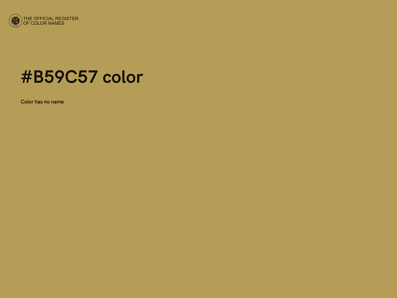 #B59C57 color image