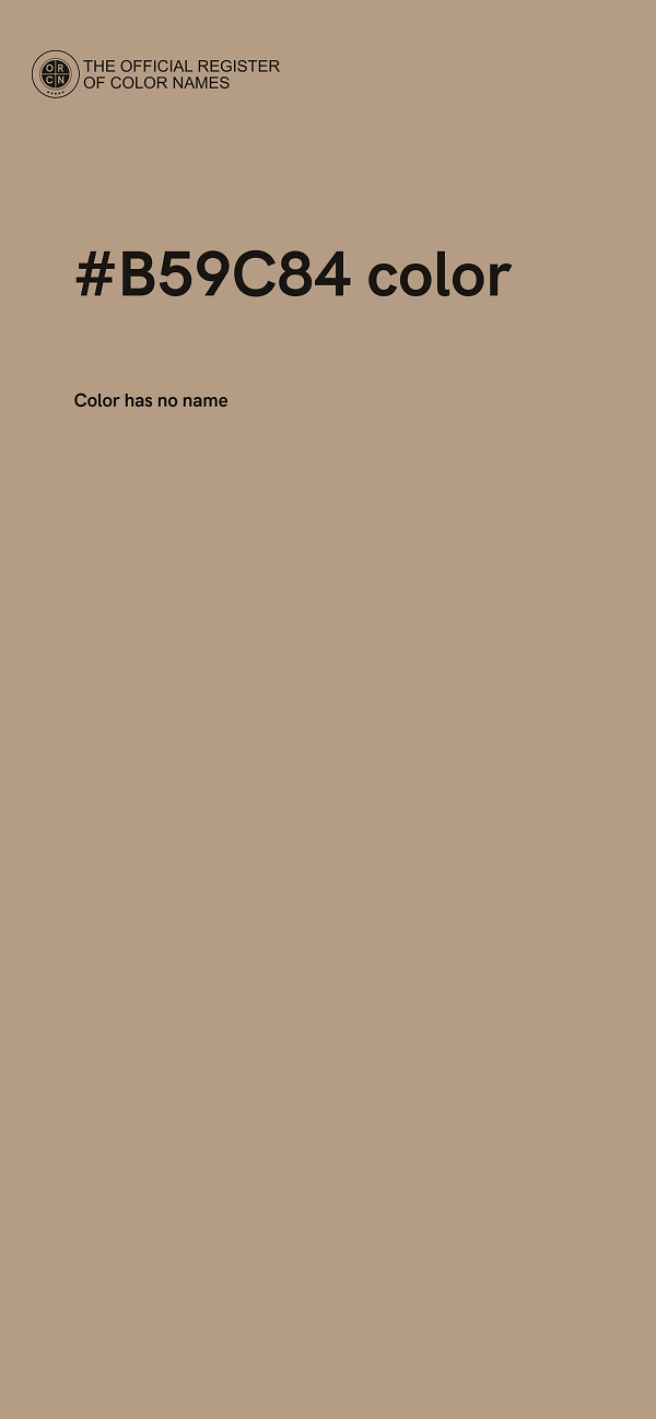 #B59C84 color image